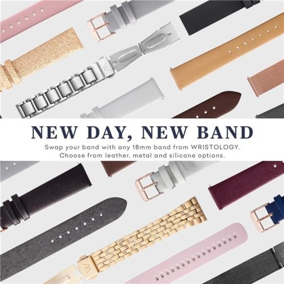 Maxi Numbers Watch - Interchangeable Silicone Strap with Second Hand for Women - Picture 5 of 6